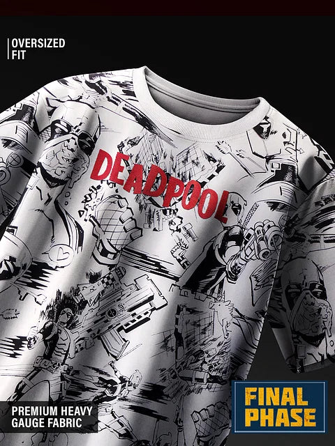 Deadpool: Action Packed Oversized T-Shirt