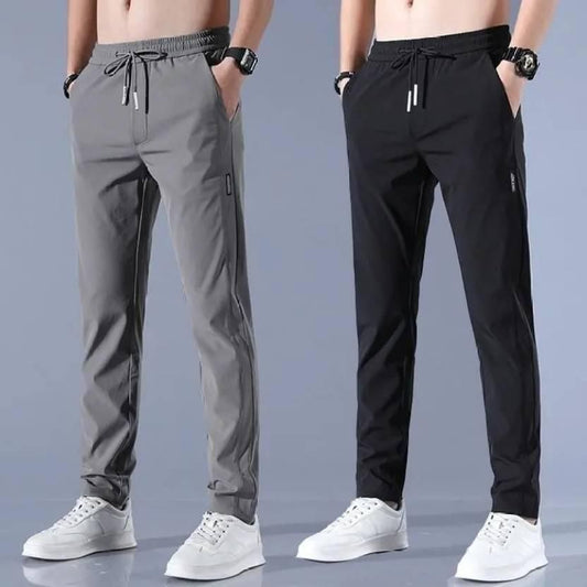 MARTIN™ Lycra Track Pant - ( Pack of 2 ) Grey + Black